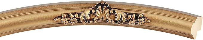 OVALCREST Oval Beveled Wall Mirror for Home Decor - Contessa Style - Desert Gold - 22" x 18"