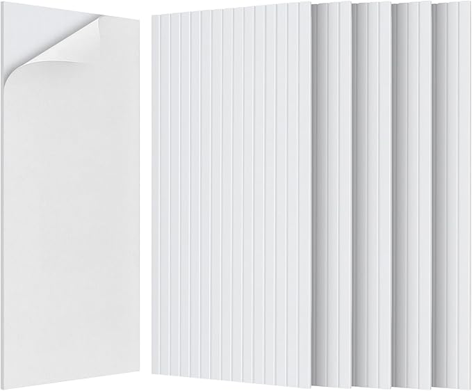 10 Pack Large Acoustic Panels,47.2" X 23.6" Acoustical Wall Panel,Self-Adhesive Sound Proof Panel for Office, Decorative Soundproof Wall Panels for Home Studio (White)