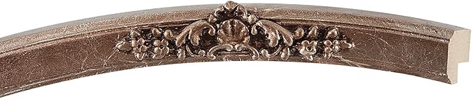 OVALCREST Oval Beveled Wall Mirror for Home Decor - Athena Style - Champagne Silver - 26" x 20" Outside Dimensions