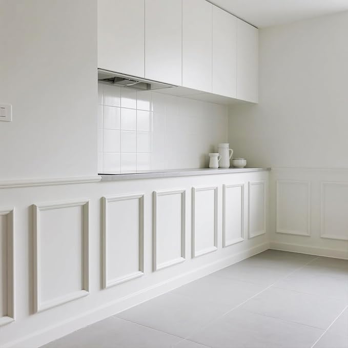 NeatiEase 12 Set Peel and Stick Wall Molding Trim Kit, 16" x24" Premade Wainscoting Panels, Self Adhesive Moulding Panel for Interior Walls Picture Frame