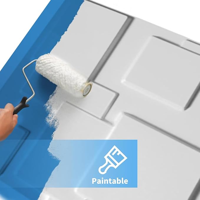 Art3d Decorative 3D Wall Panel, 32 Sq.FT PVC Interior Wall Decor for Living Room, Bedroom, Lobby, Office, Shopping Mall, White