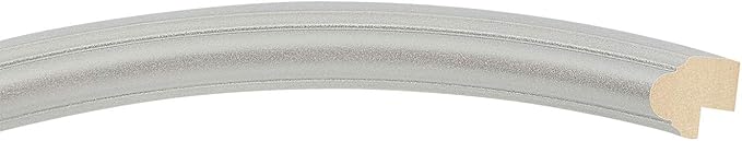 OVALCREST Oval Beveled Wall Mirror for Home Decor - Saratoga Style - Silver Spray - 18x22 Outside Dimensions