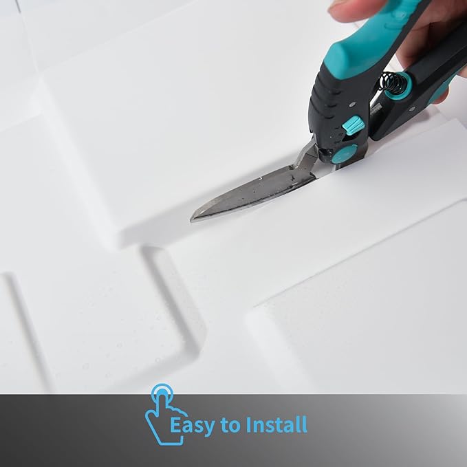 Art3d White PVC 3D Wall Panels - 32 Sq.FT of Stylish Wall Decor for Home & Commercial Spaces