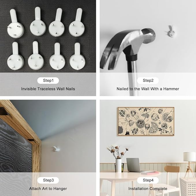 Ausril Cheers Bar Wall Art Framed Canvas Set - Vintage Drink Cocktail Painting, Modern Party Decor, Abstract Friend Pub Prints for Kitchen, Dinning Room, Restaurant, Living Room, Bar - 20x40 Inch