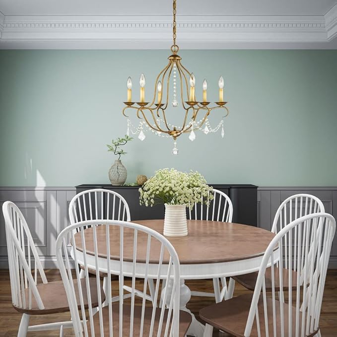 Livex Lighting 6426-71 Chesterfield Chandelier, 25"L x 25"W x 26"H, Venetian Golden Bronze