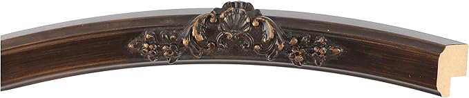 OVALCREST Oval Beveled Wall Mirror for Home Decor - Athena Style - Rubbed Bronze - 21" x 17" Outside Dimensions