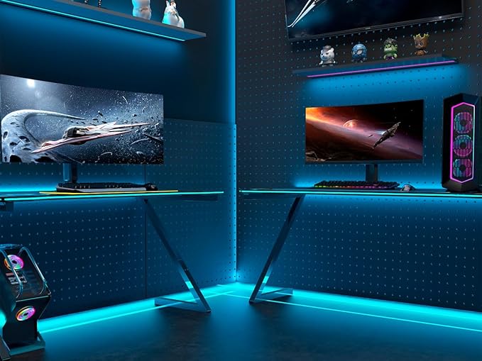 Neon Rope Lights, 16.4ft Rope Lights with Dimmable Remote and Adapter, Waterproof Flexible Smart Led Strip Lights for Bedroom, Super Bright, DIY Neon Sign, Indoors Outdoors Decor, Ice Blue