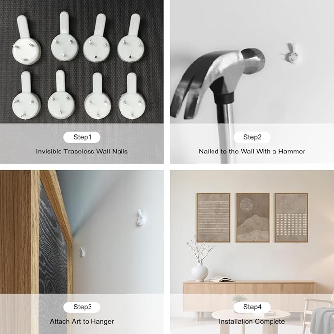 Large Mid Century Tan and Beige Framed Canvas Wall Art,Neutral Lines Dots Wall Decor,Abstract Sunset and Mountain Artwork,Boho Textured Shapes Art Print for Living Room,Bedroom,Office-16"x24"x3