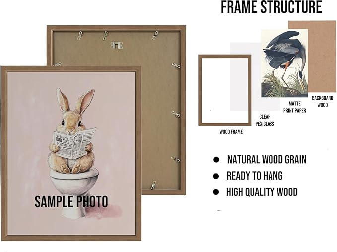 Vietnam Art Print Poster, Asia Oriental Countries Culture Wall Art Asian Paintings for Bedroom Bathroom Living Room Decor 97 (Vietnam, 8 x 10 inches, Wood Frame)