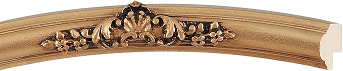 OVALCREST Oval Beveled Wall Mirror for Home Decor - Contessa Style - Gold Spray - 18" x 14"