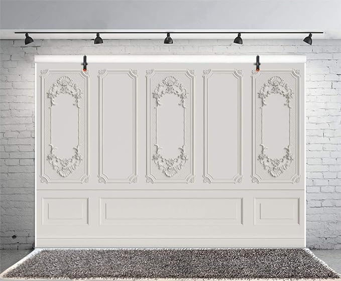 Leyiyi 5x3ft Vintage Room Inside Backdrop European Frame Modern House French Castle Cementery Wall Retro Style Photo Background Cowboy Kids Birthday Portrait Studio Prop Vinyl Wallpaper