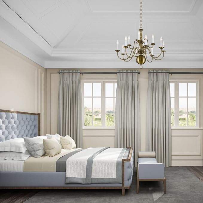 Livex Lighting 5014-07 Williamsburgh 12-Light Chandelier, 25.75" x 1" x 25.75", Bronze