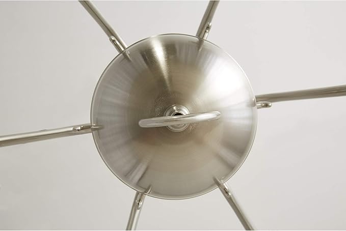 Livex Lighting 5006-91 Williamsburgh 6 Light Brushed Nickel Chandelier,18Hx24W,5006-91