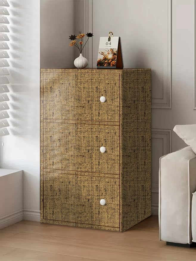 Brown Grasscloth Peel and Stick Wallpaper Textured Contact Paper 15.75inchx118.11inch Faux Linen Vintage Wall Paper Self Adhesive Removable Thicker Waterproof Vinyl for Bedroom Cabinets