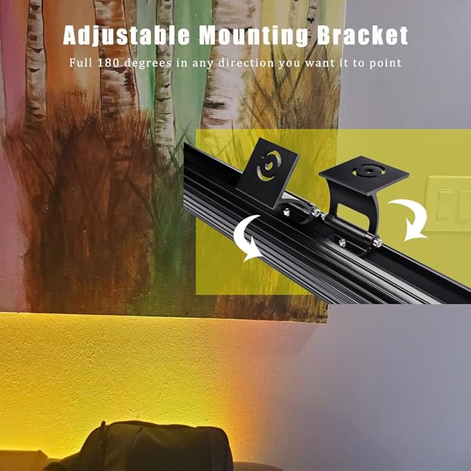 10x60' New Upgraded Wall Washer LED Lights, 144W RGB + 5000K Daylight Wall Wash Lighting, Color Changing, Dimmable, IP65 Waterproof, 3.2ft/40,120V Outdoor/Indoor Stage Light Bar