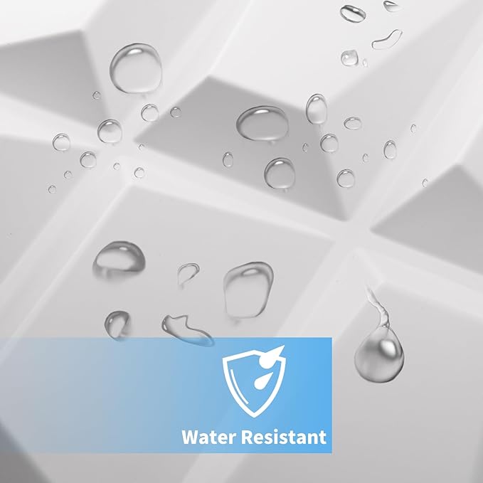 Art3d Decorative 3D Wall Panel, 32 Sq.FT PVC Interior Wall Decor for Living Room, Bedroom, Lobby, Office, Shopping Mall, White