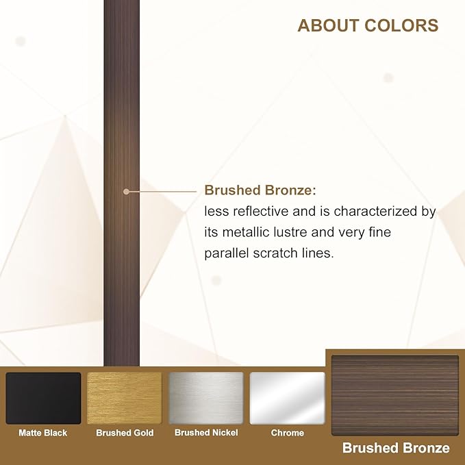 ANDY STAR 30"x48" Brushed Bronze Scalloped Mirror, Large Bathroom Mirror for Over Sink, Antique Bronze Mirror, Timeless Shape with Unique Flair, Ideal for Home Remodel (Vertically/Horizontally)