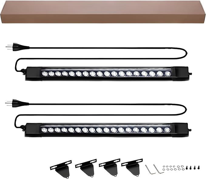 72W LED Wall Washer Light Bar, 4FT 4000K Neutral White Outdoor Wall Washer Lights, 120V Waterproof IP67 LED Light Bar for Outdoor (2 Pack)