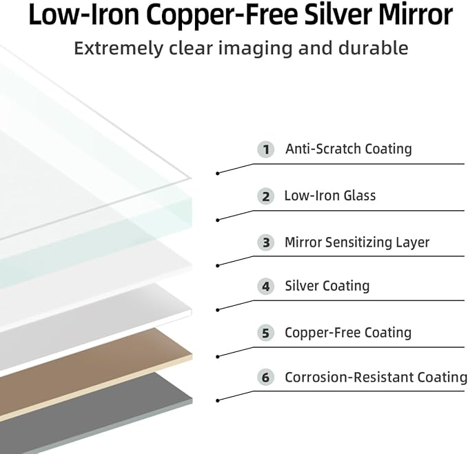 36"L x 30"W Arched LED Bathroom Mirror, Brushed Gold Frame, Backlit Vanity Mirror with Lights, Wall Mounted Lighted Mirror, Dimmable 3-Color Shatter-Proof Arch Smart Mirror, UL-Listed, CRI≥93