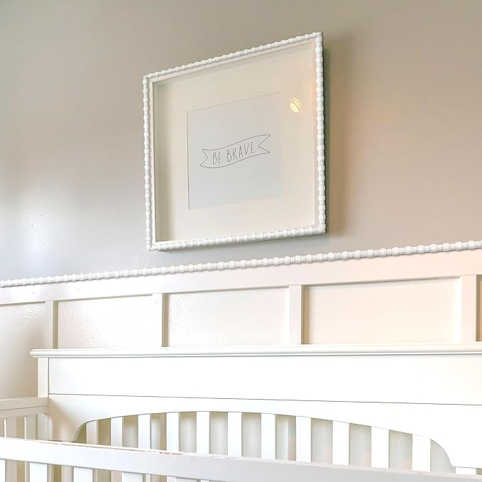 Nuanchu 12 Pcs Unfinished 3D Decorative Wood Trim Molding 15.75inch Decorative Wood Molding Cute DIY Trim for Home Wall Cabinet Shelf Window Door(Gourd Line,15mm)