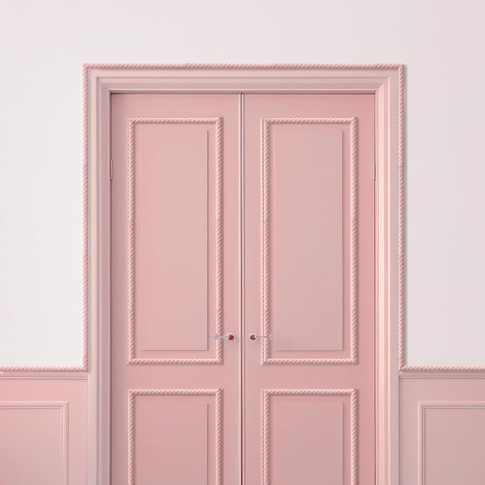 Nuanchu 12 Pcs Unfinished 3D Decorative Wood Trim Molding 15.75inch Decorative Wood Molding Cute DIY Trim for Home Wall Cabinet Shelf Window Door(Twist,18mm)