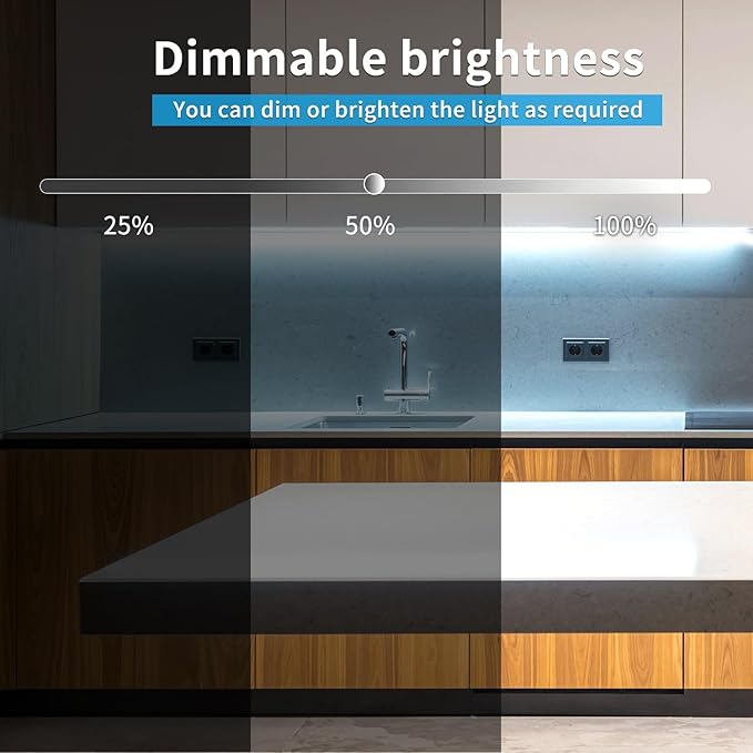 50FT COB LED Strip Lights 6000K White Dimmable DC 24V Flexible LED Tape Light for Bedroom, with Remote and app Control LED Light Strip,for DIY Home Decoration