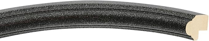 OVALCREST Oval Beveled Wall Mirror for Home Decor - Saratoga Style - Black Silver - 22x26 Outside Dimensions