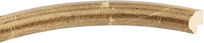 OVALCREST Oval Beveled Wall Mirror for Home Decor - Saratoga Style - Champagne Gold - 18x22 Outside Dimensions