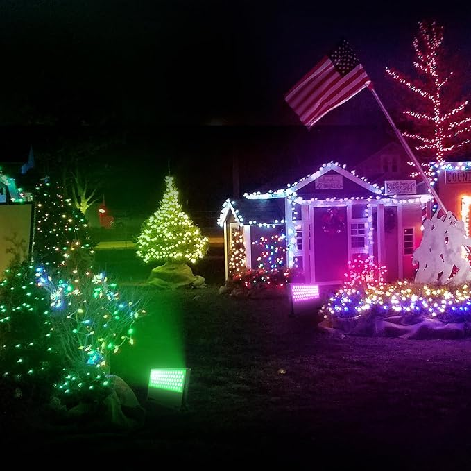 288W LED Wall Washer Light with RF Remote, 28800LM Super Bright Wall Wash Lighting RGBW+5700K Color Changing Waterproof Floodlights for Stages & Events, Landscapes, Billboards, Outdoor & Indoor