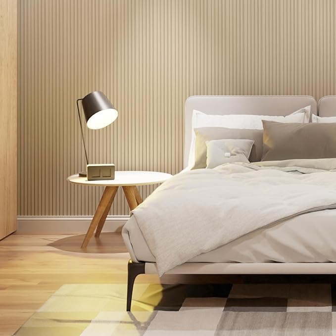 Art3d Slat Wall Panels, WPC Soundproof 3D Wall Paneling for Interior Wall Decor, TV Background, 8-Pack 96 x 6 in. Oak