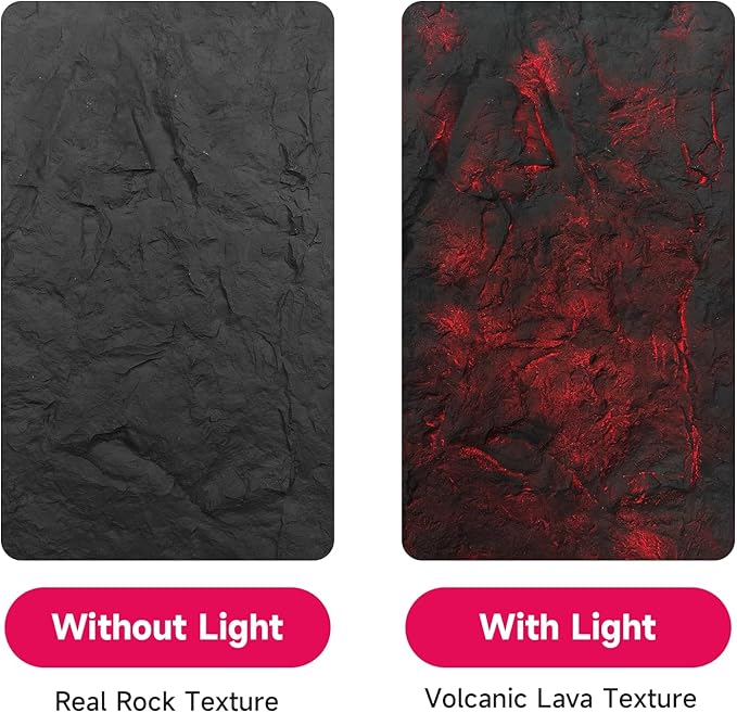 3D Wall Panels Faux Stone, Lava-Themed Translucent Panels, 23.6" x 47.2", Cement Texture for Home, Office & Outdoors