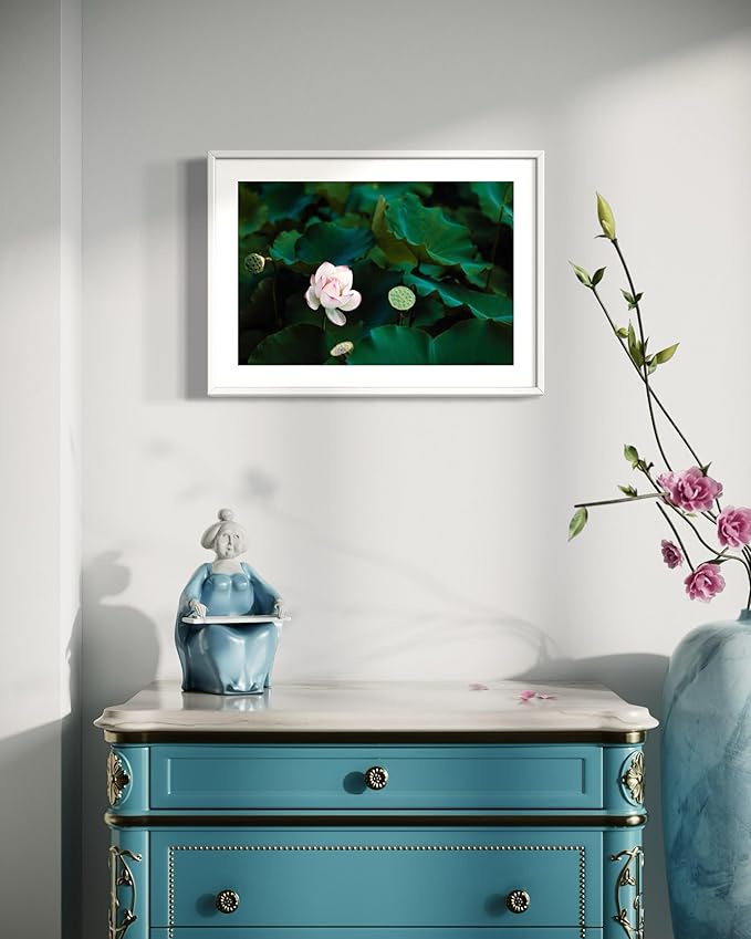 Oriental Beauty: Stunning Feng Shui Landscape Wall Art Prints for Home Decor in 3 Sizes (Serenity of a Lotus Blossom, 20" x 30")