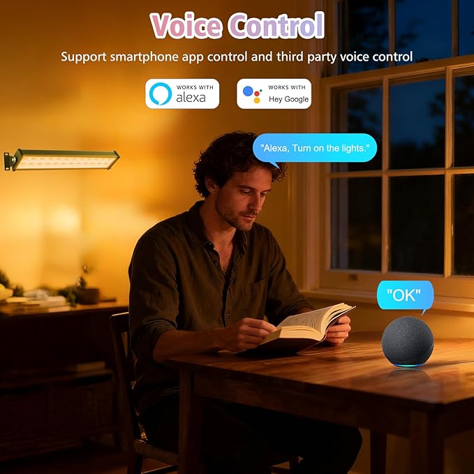 T-SUN 60W RGBCW LED Wall Washer Lights, Dimmable Waterproof Music Sync Light Bars with APP & Remote Control, Outdoor Wall Lamps for Party, Stage & House Decoration(2 Pack)