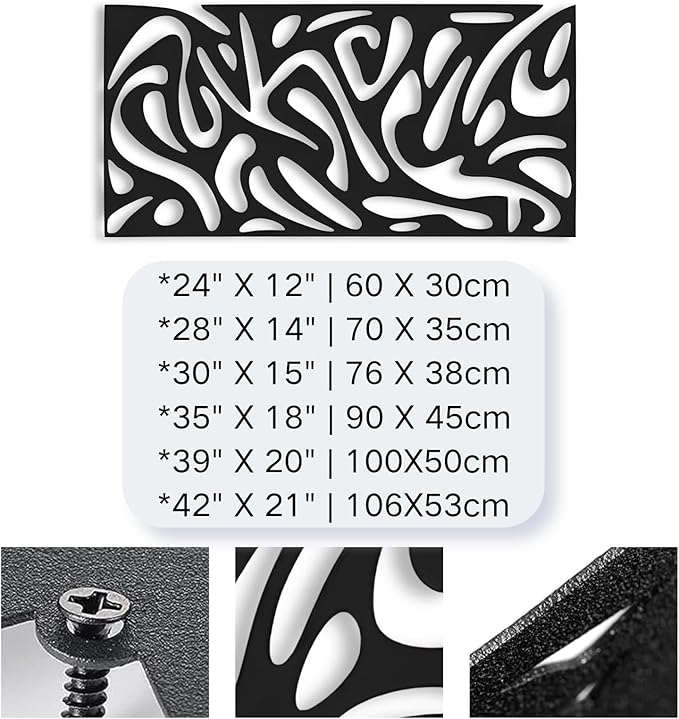 kuestboy Abstract Metal Wall Art, Modern Geometric Sculpture for Wall Decor, Line Art for Living Room, Entryway, Office, Black Steel Gallery Piece for Indoor Home Decor (28" X 14" | 70 X 35cm)