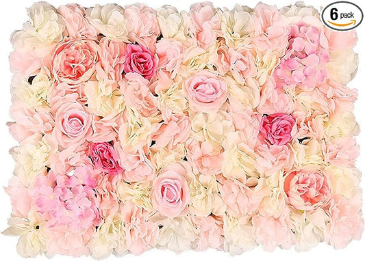 Artificial Grass Wall Panels 20"x20"(6pcs), Boxwood Hedge Green Wall Decor with Various Styles, Greenery Backdrop Privacy Screen for Indoor Home Wedding Birthday Decor Outdoor Patio (D02)