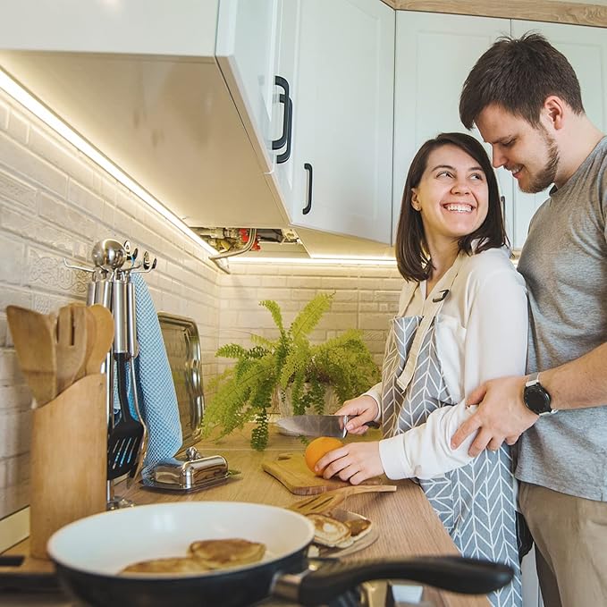 Neon Rope Lights, 16.4ft Rope Lights with Dimmable Remote and Adapter, Waterproof Flexible Smart Led Strip Lights for Bedroom, Super Bright DIY Neon Sign, Indoor Outdoor Wall Decor Warm White