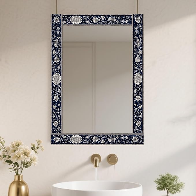 Nuxovilar Wallpaper Border Peel and Stick, Vintage Floral Pattern Self-Adhesive Wallpaper, PVC Material 3.94×16.4 Ft, Decorative for Living Room, Bedroom, Home Renovation