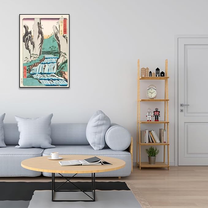 OKRA Utagawa Hiroshige Canvas Wall Art - Gokei Poster - Japanese Ukiyo-E Japanese Provinces Woodcut Wall Art Famous Painting Reproduction Room Aesthetic Wall Decor Unframed