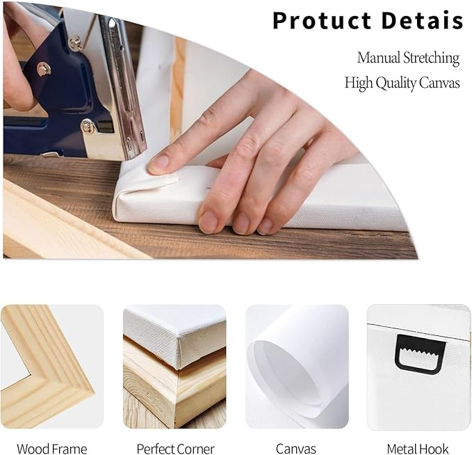 Modern Framed Street View Wall Art European Coffee Shop Canvas Print, Contemporary City Scene Painting, Vintage Cafe Artwork for Kitchen Dining Room Living Room, Bedroom Home Decor, Multi Size (Street 01, 24L"×16W")