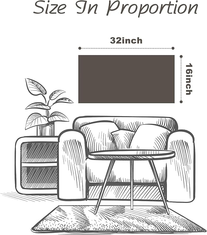 Ocean Framed Painting Wall Decor: 32"x16" Abstract Coastal Wall Art Seagulls Oil Painting Style Seascape Artwork Beach Picture Printed on Wood for Living Room