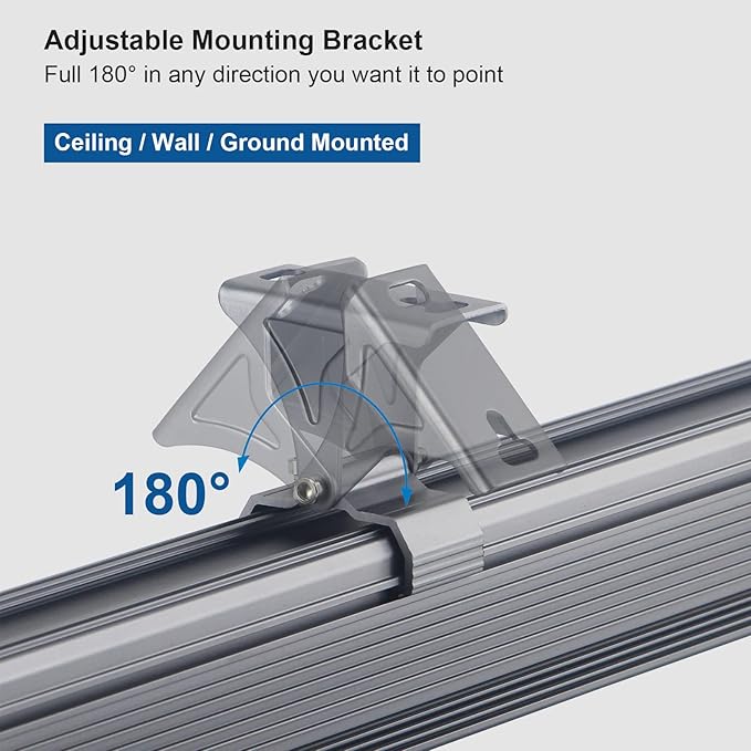 Wall Washer Light with RF Remote Controller, 144W 40'' Linear RGBW 5000K Daylight LED Flood Light, IP65 Weatherproof Color Changing LED Spot Light for Indoor Outdoor Lighting Projects