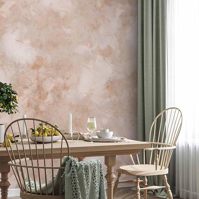 artgeist Wall Mural Abstract 98x69 in - Non-Woven Wallpaper Fleece Wall Decor Photo Print Picture Image Design Home Mural Concrete Marble Beige f-A-10058-a-a