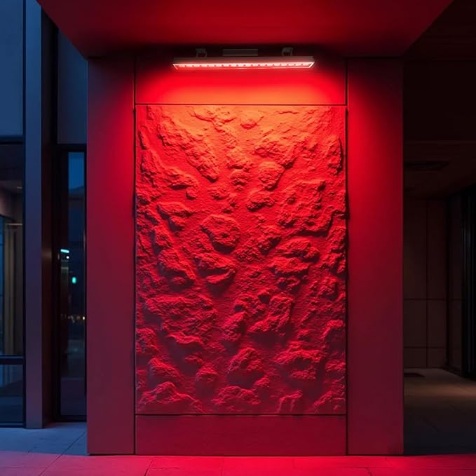 LED RGBW Wall Washer Light with RF Remote, 7200LM Brightness Dimmable LED Bar Light, AC120V 20" Waterproof Color Changing Linear Wall Washing Lamp for Outdoor & Indoor Lighting Projects