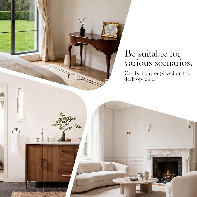 Light Luxury Girly Bowknot Vanity Mirror, French Vintage Bathroom Mirror for Over Sink/Wall, Decorative Espejos para Baños for Bedroom & Bath (Bow-Yellow Gold, 15" L x 22" W)