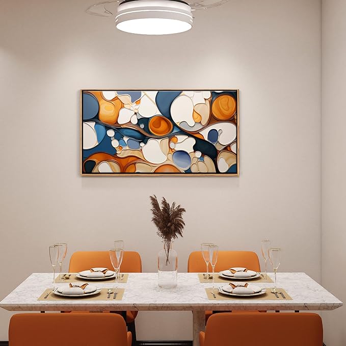 Abstract Wall Art - Modern Colorful Canvas Wall Art for Living Room- Large Framed Decorations, Wall Decor for Bedroom - Office Artwork Wall Decor