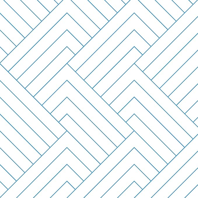 Blue White Geometric Peel and Stick Wallpaper Self Adhesive Geometric Contact Paper for Walls Striped Wallpaper Peel and Stick Modern Accent Wallpapers for Bedroom Kitchen Bathroom 17.5"x120"