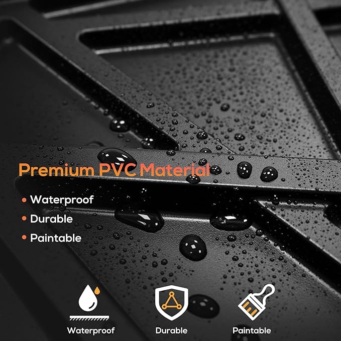 33 Pack 3D Wall Panels for Interior Wall Decor, 12''x12'' Black Accent Textured Wall Panels, Wall Covering Panles for Living Room, Gaming Room, TV Background, Cover 32 Sq.Ft