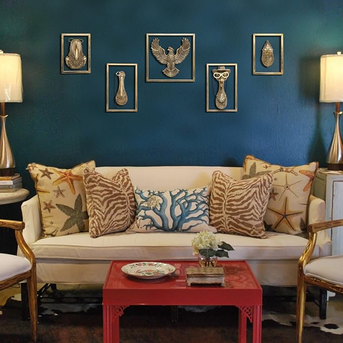 Bird Wall Art Decoration Sculpture(Cardinal,Gift Metal Frame)- Exquisite Wall Hanging Sculptures for Living Room, Bedroom, Office - Handmade Home Art Decor & Unique Housewarming Gift