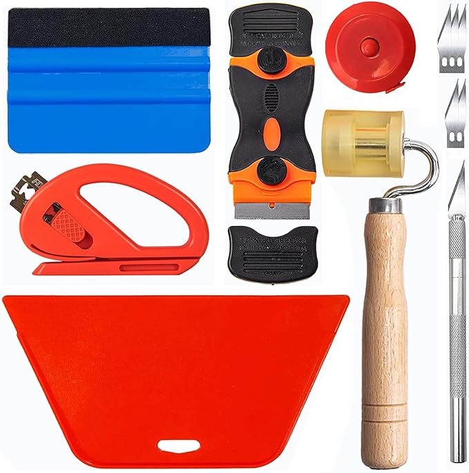 Art3d Wallpaper Smoothing Tool Kits, Multi-Function Smoothing Tool Set for Peel and Stick Contact Paper Vinyl Window Film Car Wrap