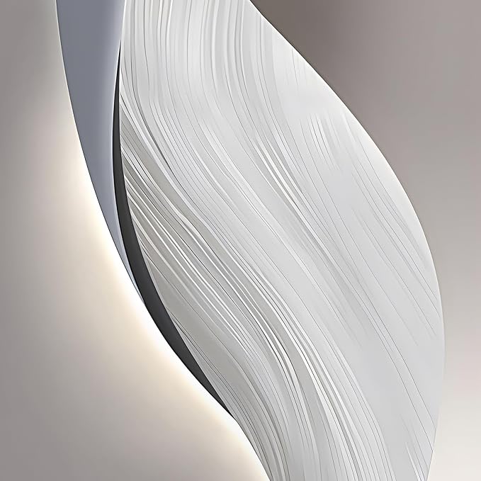 Large Framed Modern Wall Art for Living Room, 3 Piece Minimalist Abstract White and Grey Prints Wall Decor, Bright Style Artwork Paintings Pictures for Hallway Dining Office 24x36 Inch